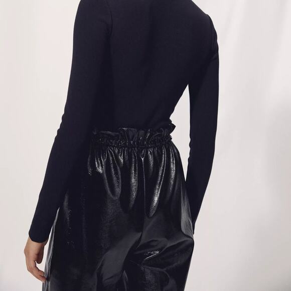 Aritzia Wilfred Jive Vegan Leather High Rise Pants - Picture 2 of 9